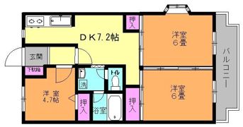 プランドールIWASAKIの間取り画像