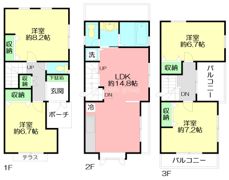 鎌倉市台3丁目戸建の間取り画像