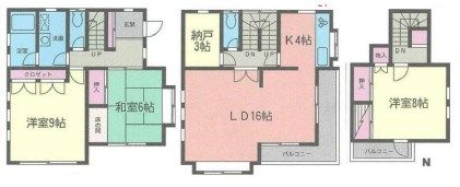 相川邸貸家の間取り画像