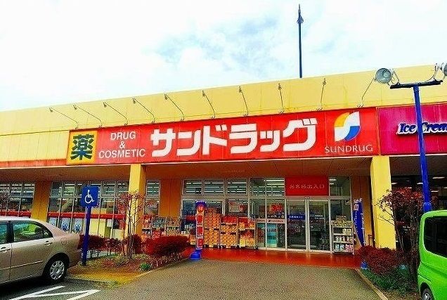 近くのサンドラッグまで800m（徒歩10分）