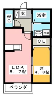 サンフォレスト入生田第三棟の間取り画像