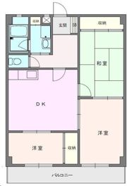 コーポ落合の間取り画像