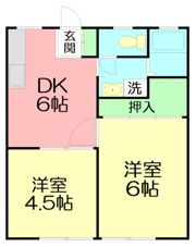 中川ハイツの間取り画像