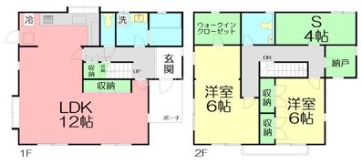 材木座5丁目貸戸建の間取り画像