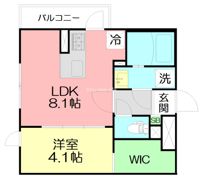 fleurs de cerisierの間取り画像