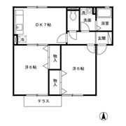 コウジィーコートの間取り画像