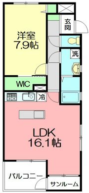 ラトゥール レジュモーの間取り画像