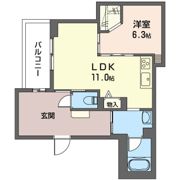 ゼフィールプラージュ由比ガ浜の間取り画像
