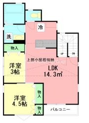 鎌倉材木座住宅の間取り画像
