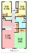 Bellevue壱番館の間取り画像