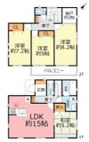 クレイドルガーデン松田町松田惣領第153号棟の間取り画像