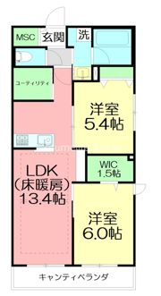 仮）鵠沼桜が岡4丁目メゾンの間取り画像