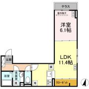 D-paina港南の間取り画像