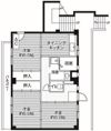 ビレッジハウス亀井野3号棟の間取り画像