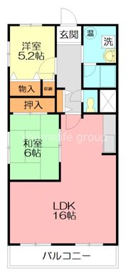 厚木寿町サンハイツの間取り画像