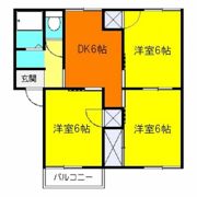 ロイヤルパレスAの間取り画像