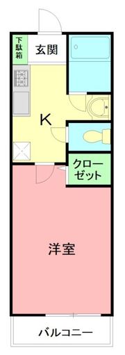 Y’sクレスト材木座の間取り画像