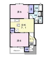 パストラル広貴Cの間取り画像