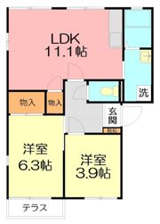 リヴェールシモネBの間取り画像