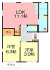 リヴェールシモネBの間取り画像
