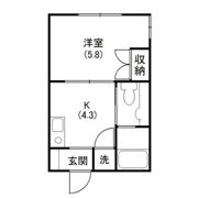 銀河ハイツの間取り画像