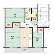 東高森団地20号棟の間取り画像