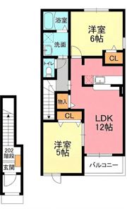クラーレエイエス2の間取り画像