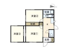 大山貸家の間取り画像