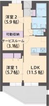 シャトーエミールの間取り画像