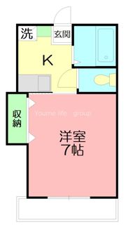 クレール中原の間取り画像