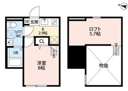 クレスト平塚の間取り画像