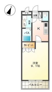 ベルローズの間取り画像