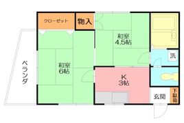 嶋津コーポの間取り画像