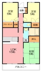 フラット大観の間取り画像