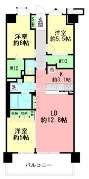 ヴェレーナグラン鎌倉大船 瑞景の間取り画像