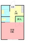 三笠ハイツCの間取り画像