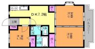プランドールIWASAKIの間取り画像