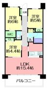 クリオかしわ台の間取り画像