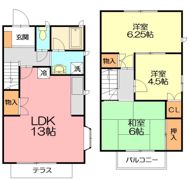 メルベーユ弥生台A棟の間取り画像
