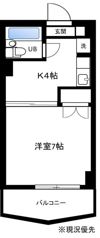 厚木メゾンドパンセの間取り画像