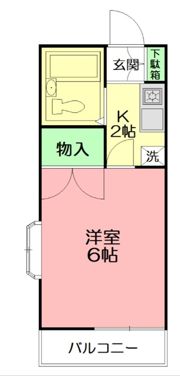 吉原ハイツの間取り画像