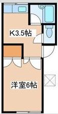 コーポオカベBの間取り画像