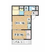 横浜元町ガーデン離宮B棟の間取り画像