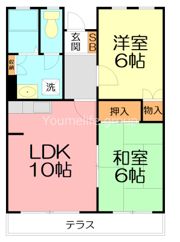 第1萬屋グリーンハイツの間取り画像
