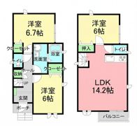 岩崎貸家 A棟の間取り画像