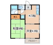 ハイツ岩田の間取り画像