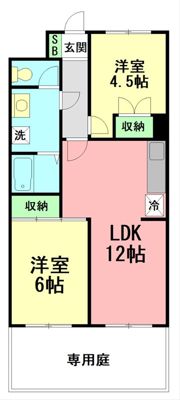 アーバンスプラザイシワタ3の間取り画像
