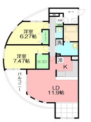 オーバルステージの間取り画像