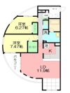 オーバルステージの間取り画像