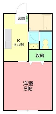 セゾンキタカドの間取り画像